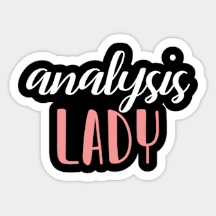 analysis lady - analysis girl Sticker